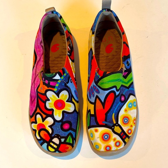 UIN Colorful Slip On Loafer Sneakers. Size 8 - Picture 1 of 9
